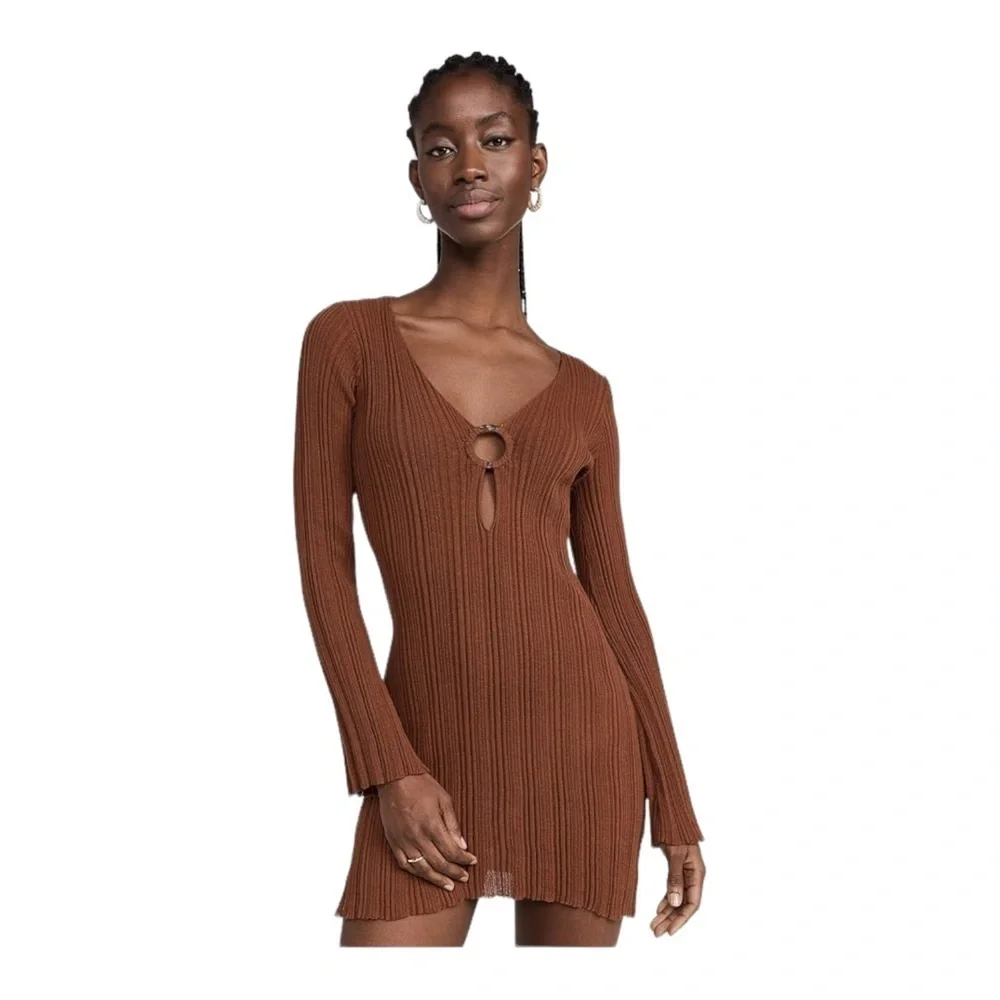 L*Space Wailea Cover Up in Coffee NWT - Picture 2 of 11